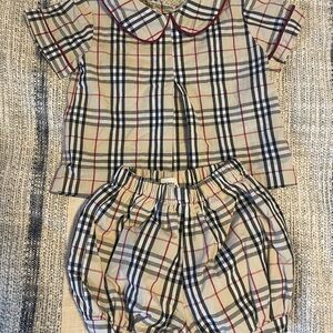 Classic Plaid Kids Matching Set - plaid looks exactly like Burberry plaid.